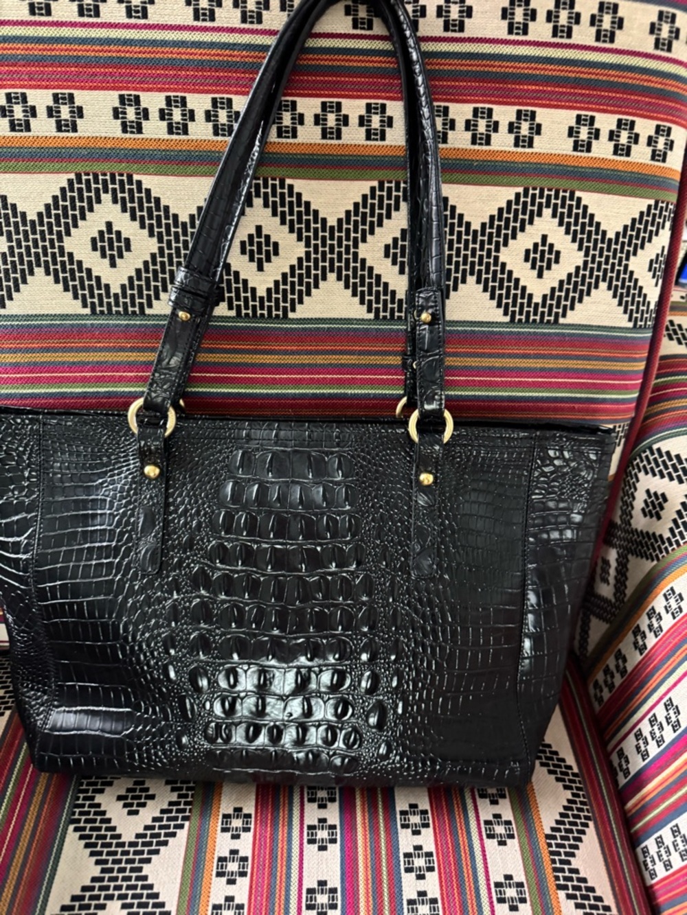 Brahmin The Medium Asher Tote Black 16.5”W X 9.5" H - Picture 5 of 11